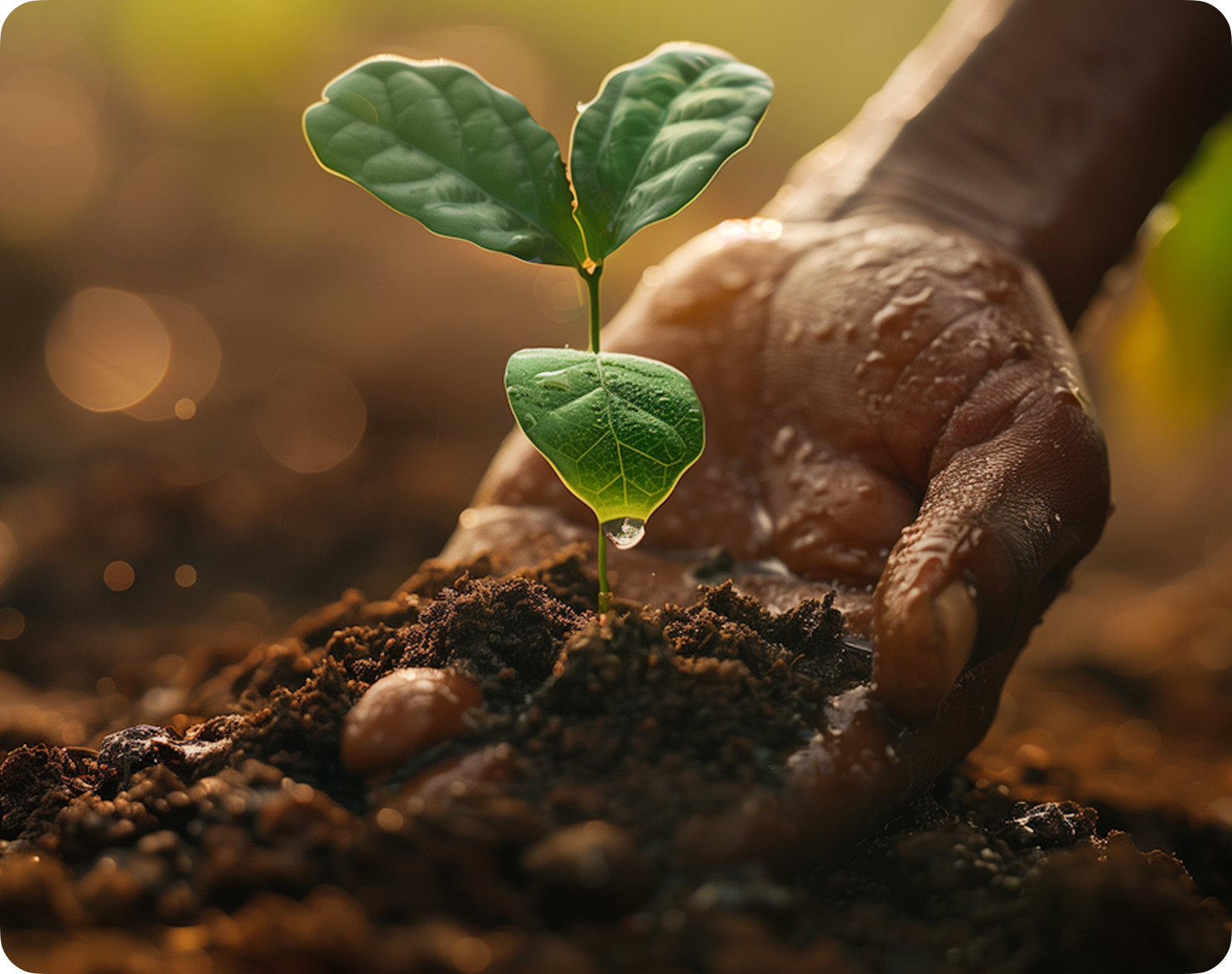 Growing plant representing transparent growth